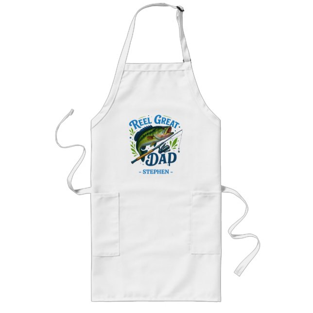 Delantal Largo Reel Great Dad - Pescado y marisco (Frente)