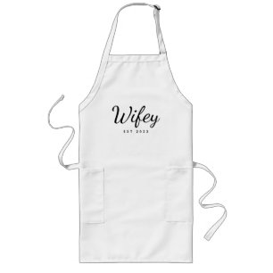 Delantal Largo regalo de compromiso de ducha de novia Wifey