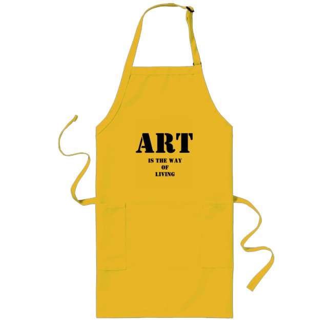 Delantal Largo Regalo para artista Art Gift Art Cute (Frente)