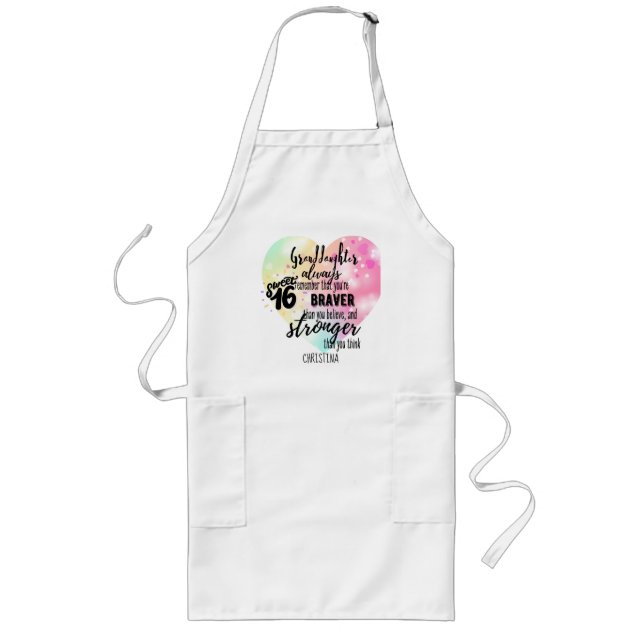 Delantal Largo Regalos personalizados de GRANDAUGHTER | Diversión (Frente)