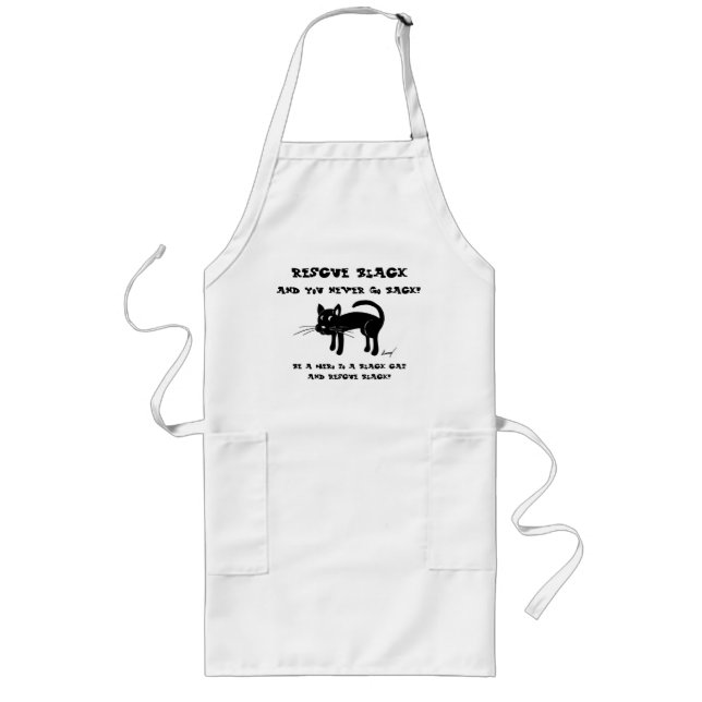 Delantal Largo Rescue Black Cats Apron (Frente)