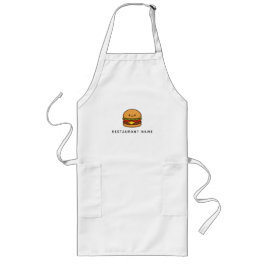Delantal Largo Restaurante Cute Burger