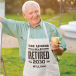 Delantal Largo Retirement Legend Gift Personalized Coworker Chef<br><div class="desc">This cute parting gift is bound to make someone's day at their retirement party. Add the year of retirement and a name by clicking on  "Personalize" button above. 

Makes a great leaving gift for your best coworker or boss</div>