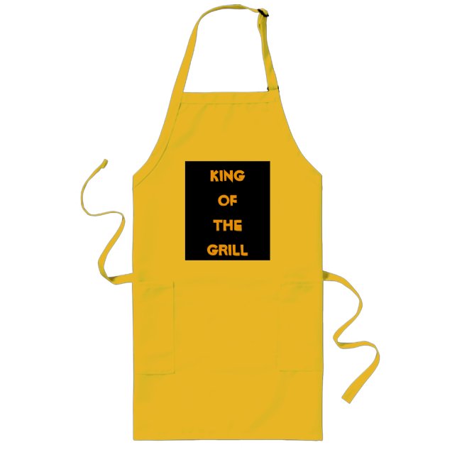 DELANTAL LARGO REY OF THE GRILL APRON (Frente)