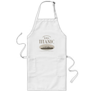 Delantal Largo RMS Titanic Ghost Ship Sepia/White Apron