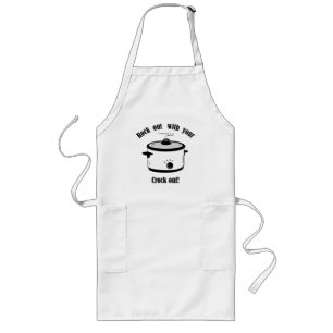 Delantal Largo Rock Out Funny Crock Pot Apron