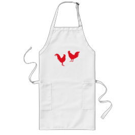 Delantal Largo Roosters Apron