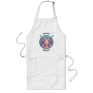 DELANTAL LARGO RÓTULO ZODIAC DE ARIES PERSONALIZADAS