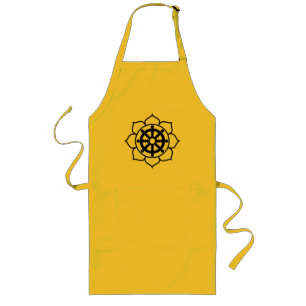 Delantal Largo Rueda de Dharma de la flor de Lotus