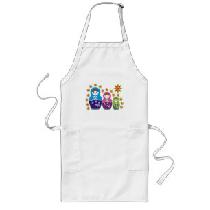 Delantal Largo Ruso Matryoshka Dolls Aprons