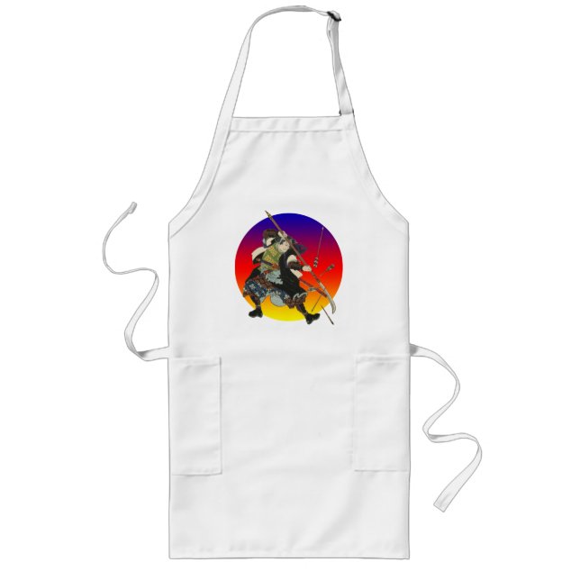 Delantal Largo Samurai del vintage (Frente)