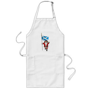 Delantal Largo Santa Claus Con El Fin De Escocia