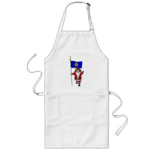 Delantal Largo Santa Claus With Ensign Of Kansas
