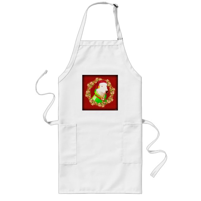 Delantal Largo Santa LOOUNCH - Apron, disponible en 3 estilos (Frente)