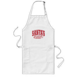 Delantal Largo Santa's Favorite Mom Apron