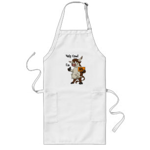 Delantal Largo Santo Vaca Soy 60 Gracioso Apron
