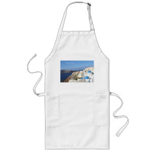 Delantal Largo Santorini, Grecia, aldea de Oia, fotografía