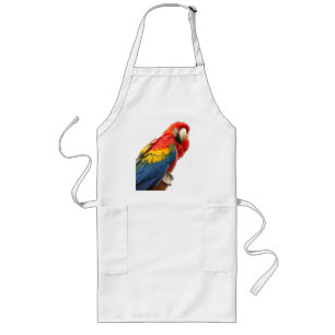 Delantal Largo Scarlet Macaw Apron