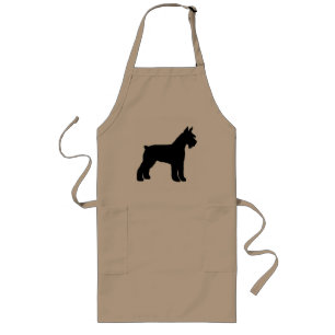 Delantal Largo Schnauzer gigante (negro)