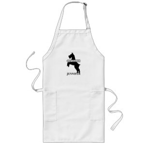 Delantal Largo Schnauzer Mascota Groomer Apron personalizado