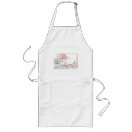 Delantal Largo Secuencia Fibonacci y la gran ola