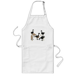 Delantal Largo Seis Geese A-Laying Retro Cut-Out 5