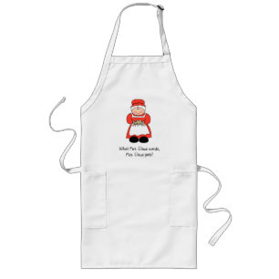 Delantal Largo Señora cómica Santa Apron