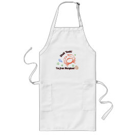 Delantal Largo "Shell Yeah! I'm from Maryland" Crab Apron