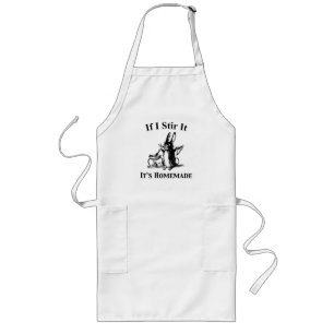 Delantal Largo Si me muero, es camiseta casera