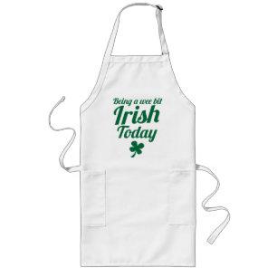 Delantal Largo Siendo un diseño pequenito del día del St Patricks