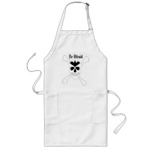 Delantal Largo Skull Y Crossbone Apron