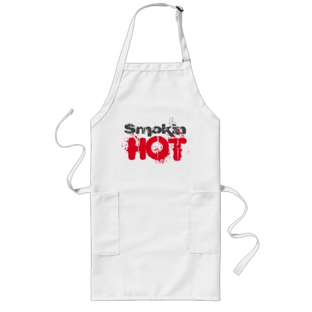 Delantal Largo Smokin Hot Graphics Art Design Long Apron (Frente)