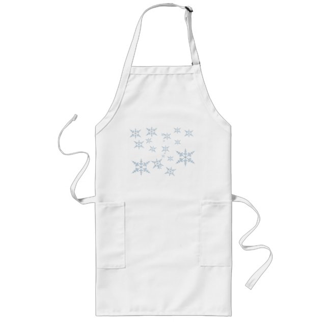 Delantal Largo Snowflakes Apron (Frente)