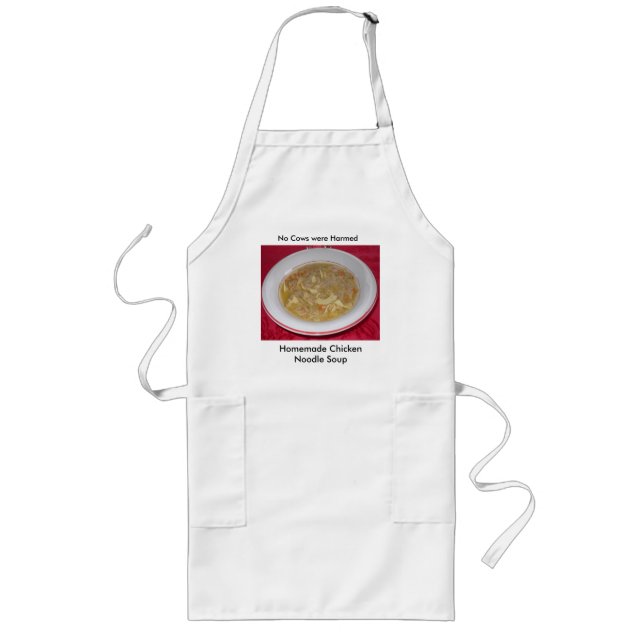 Delantal Largo Sopa de fideos de pollo Apron (Frente)