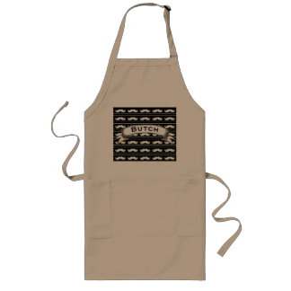 Delantal Largo Sr. Mustache Hipster Pattern