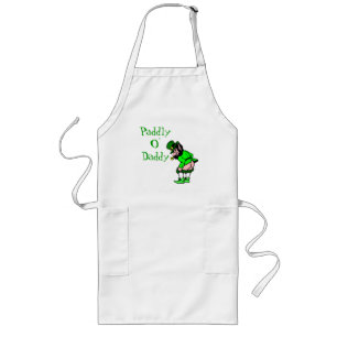 Delantal Largo St Patrick's Paddly O' Daddy Leprechaun Apron