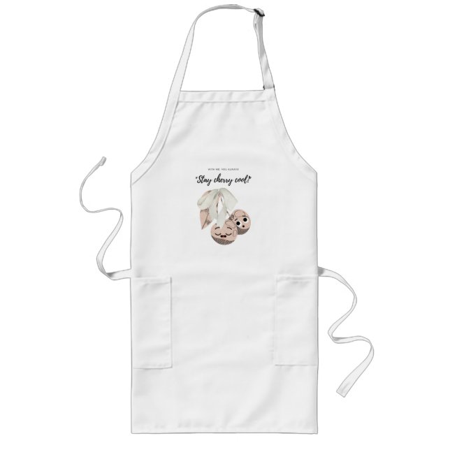 DELANTAL LARGO STAY CHERRY GUAY (Frente)