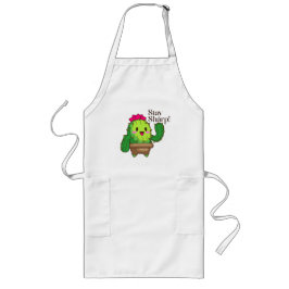 Delantal Largo Stay Sharp Apron - Cute Cactus Kitchen Style