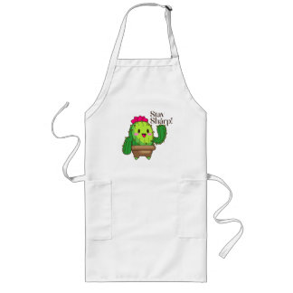 Delantal Largo Stay Sharp Apron - Cute Cactus Kitchen Style