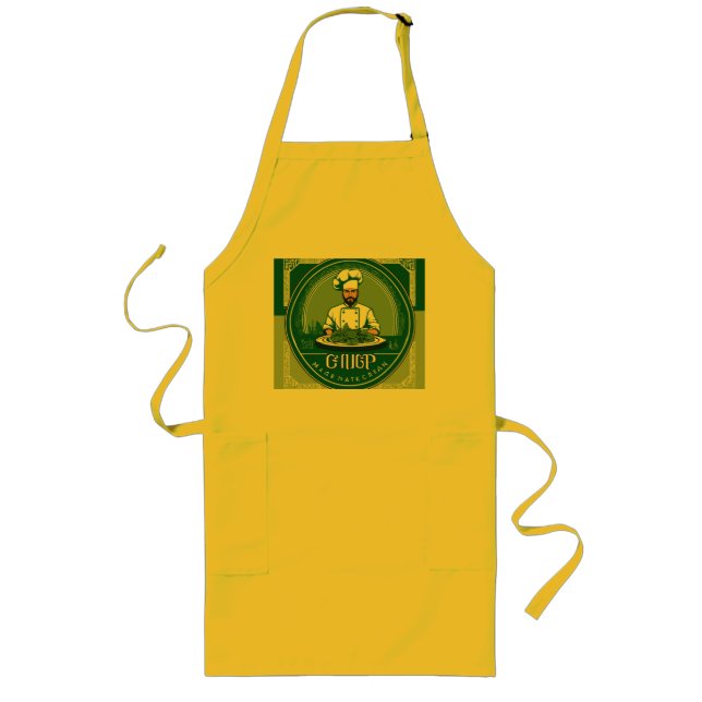 Delantal Largo "Sunshine Apron: ¡Brilla tu cocina!" (Frente)