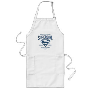 Delantal Largo Supergirl mejor que nunca retro gráfico