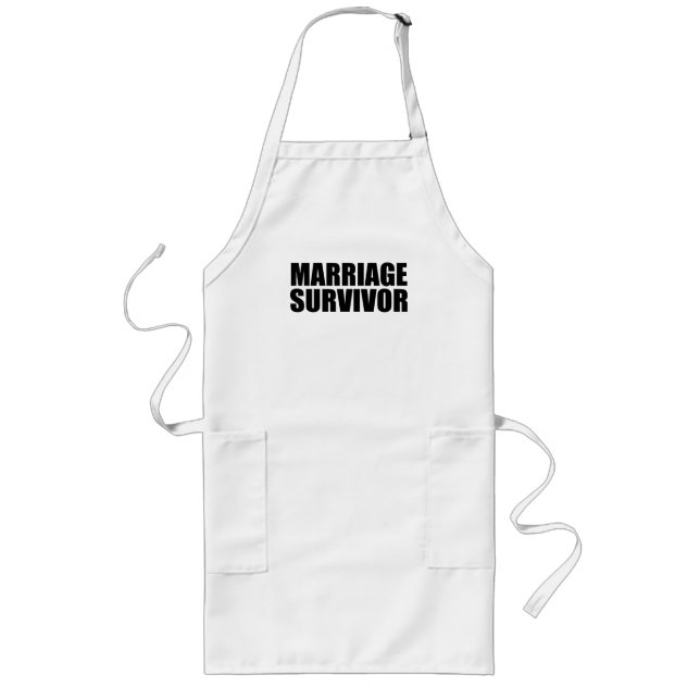 Delantal Largo Superviviente de matrimonio  (Frente)