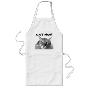 Delantal Largo Tabby CAT MOM Apron