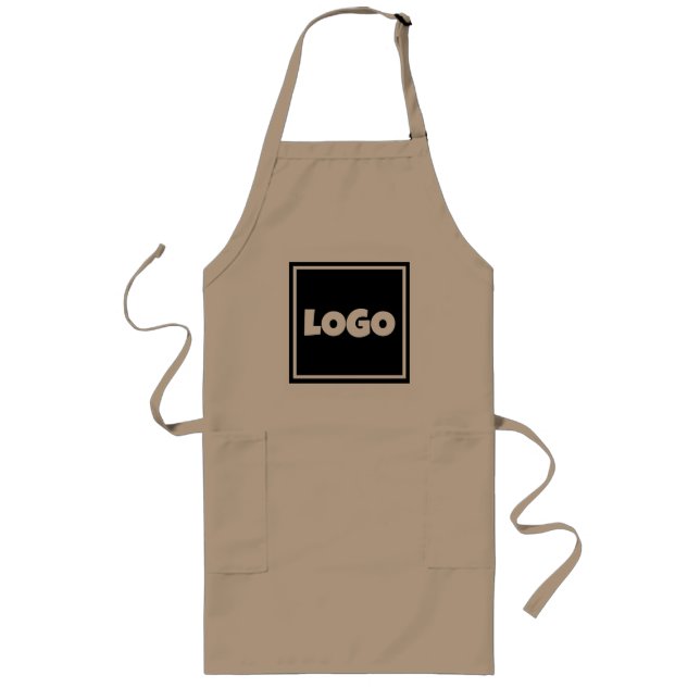 Delantal Largo Tablier Logo – Elegant Simple professionnal  (Frente)