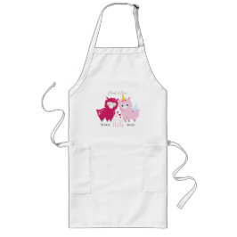 Delantal Largo Te Amo Llots Llama Personalizado Gigante De Ella