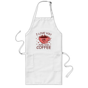 Delantal Largo Te amo más que el café