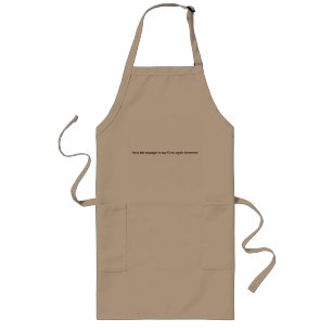 Delantal Largo Ten El Coraje Largo Apron