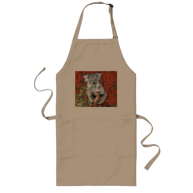 Delantal Largo Tiempo de refrigerio de Koala (Frente)