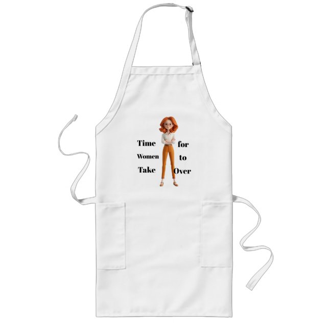 Delantal Largo Time For Women Apron (Frente)