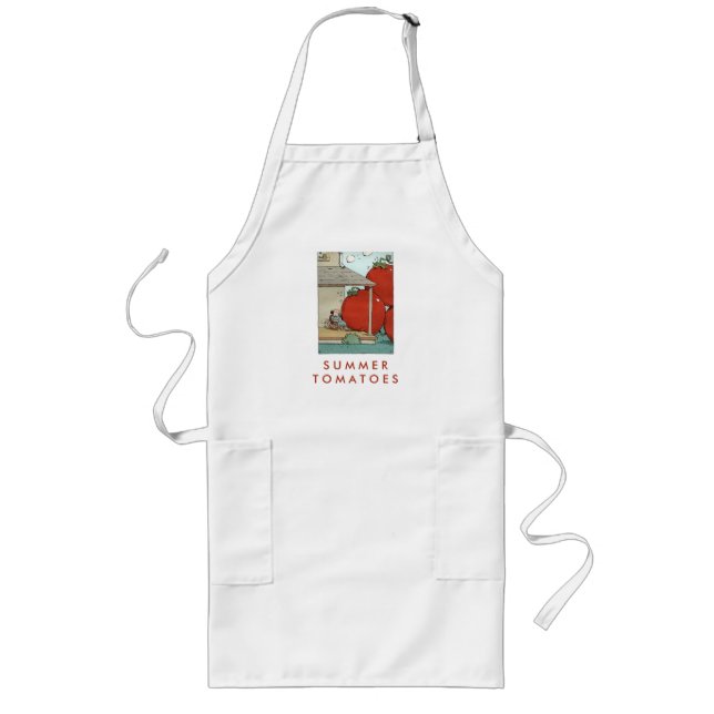 Delantal Largo Tomates del verano (Frente)
